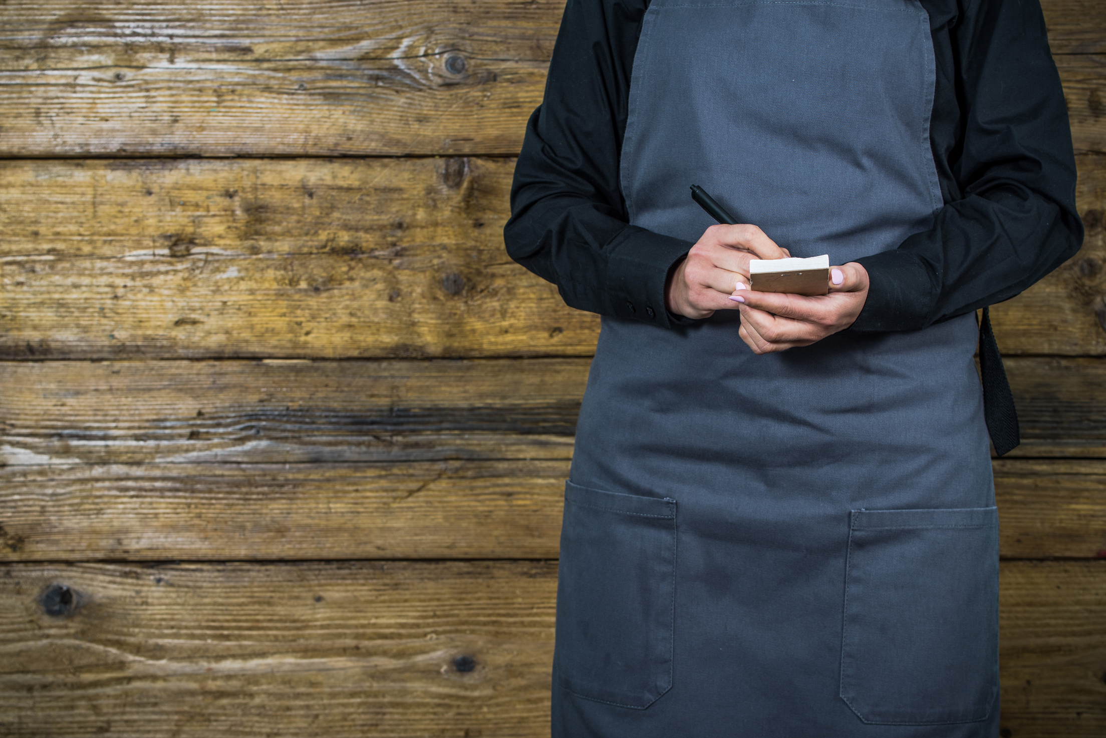 waitress taking order